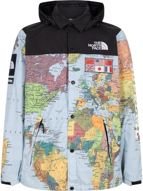 north face supreme 3m jacket replica|north face supreme map jacket.